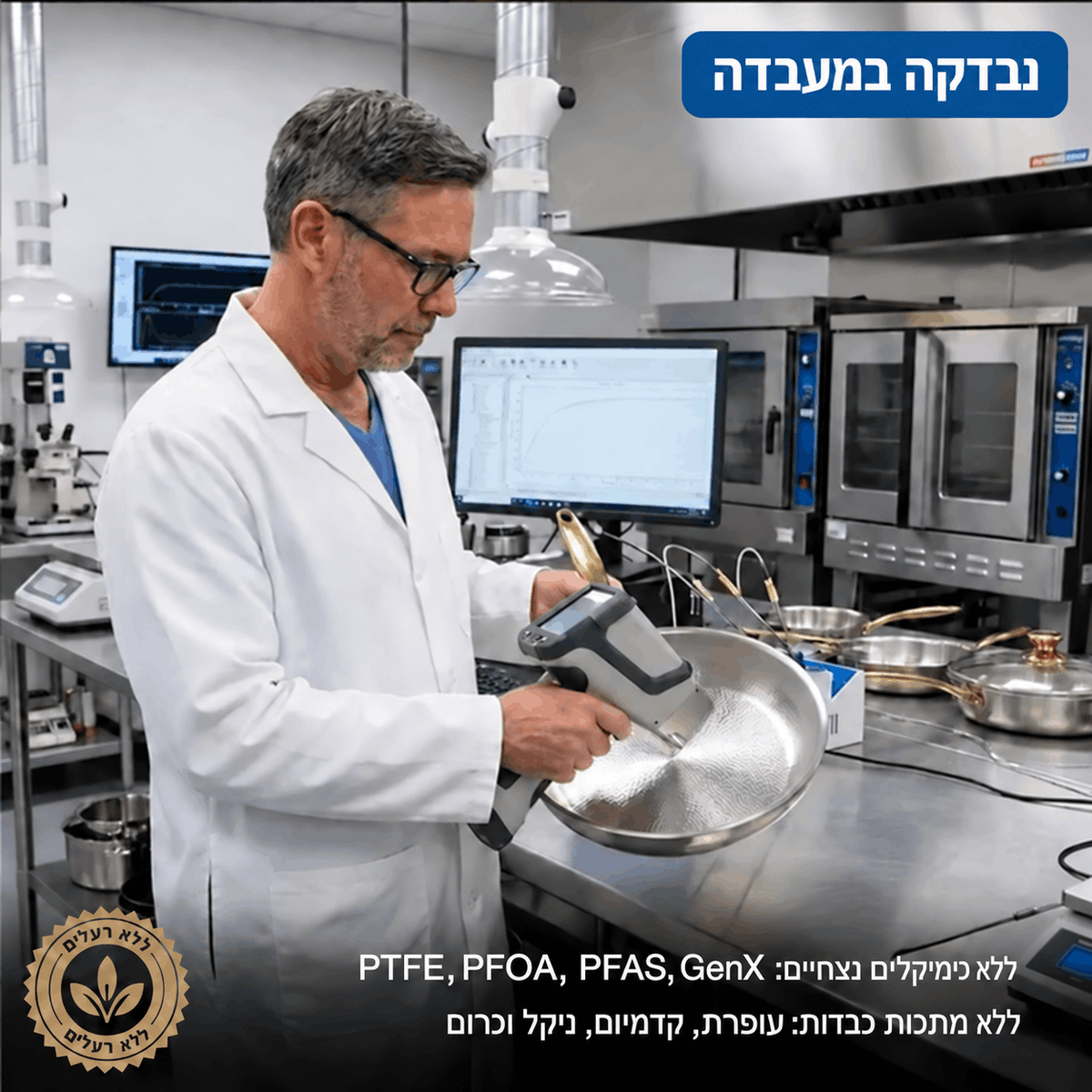 מחבת טיטניום ששומרת על הבריאות מפני כימיקלים רעילים