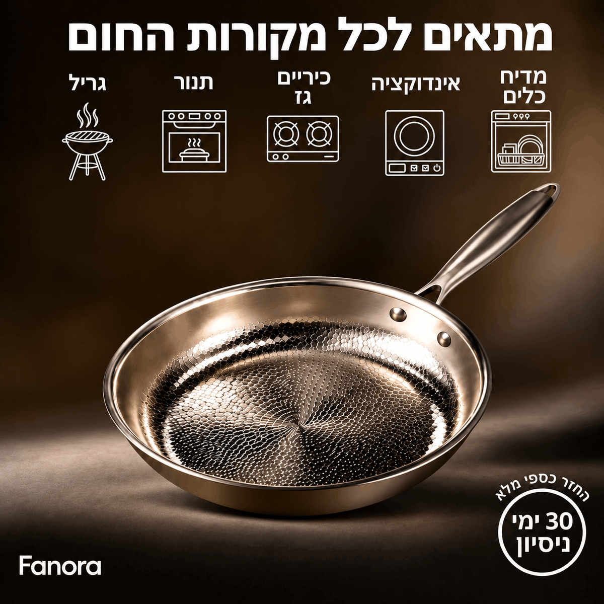 מחבת טיטניום ששומרת על הבריאות מפני כימיקלים רעילים