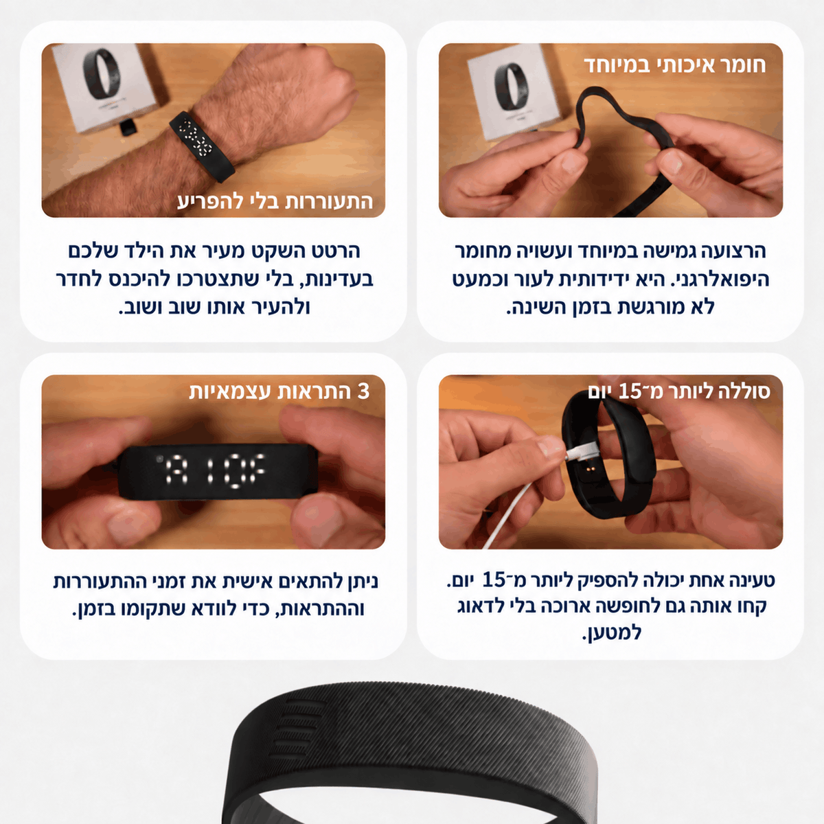 FANORA™ הצמיד מעורר לבקרים עם פחות צעקות